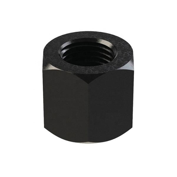 Black Zinc Plated Hexagon Lock Nut , Carbon Steel Hexagon Coupling Nuts