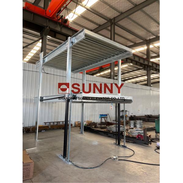 High Speed Compact Single Post Car Parking Lift AC Drive Type