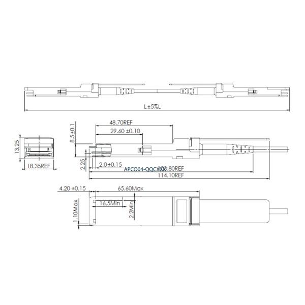 40G QSFP+ AOC Active Optical Cable 1m Cisco QSFP-H40G-AOC1M Compatible