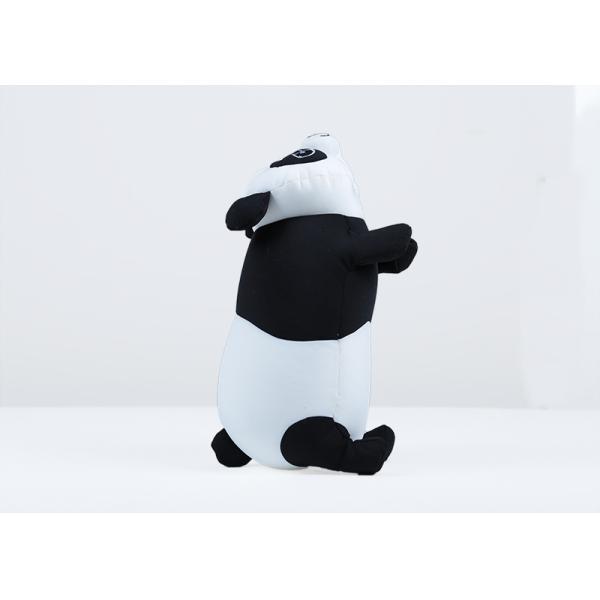 30CM White / Black Plush Toy Pillow Embrodiery Technic Eco Friendly