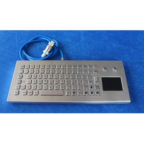 83 Keys Compact Waterproof Touchpad Keyboard / Sealed Stainless Steel Keyboard Industrial