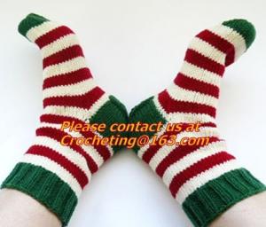 Quality Lovely design cotton chrismas socks,hand knitted Sock,chrismas sock, Slipper Sock,hand kni for sale