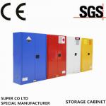 Yellow Powder-coated Chemical Storage Cabinet 15 Gallon Self-locking For