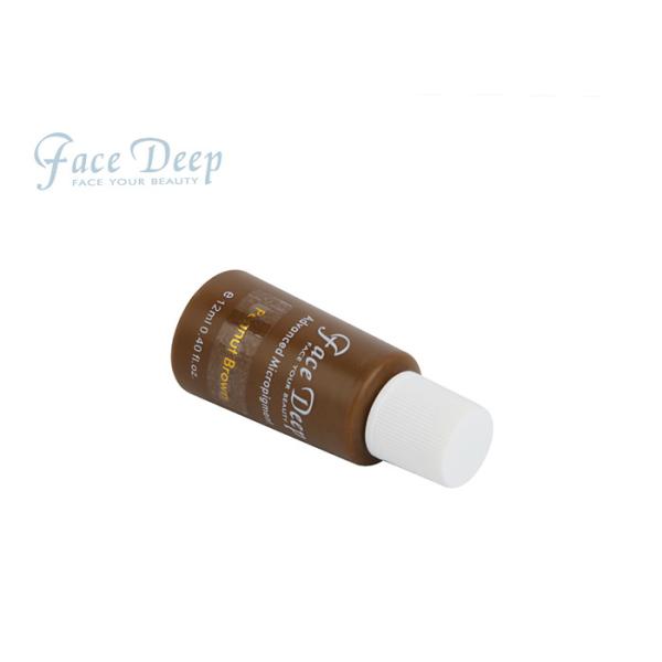 Tattoo Pigment Peanut Brown 12Ml Cosmetic 33 Color Tattoo Ink For Microblading Eyebrow / Lip / Eyeliner Makeup