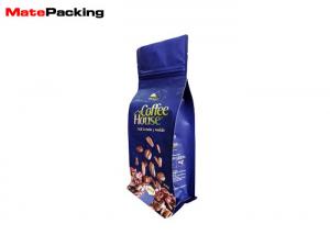 Quality Color Printing Foil Coffee Bags With Valve Aluminum Foil Flat Bottom Custom Size for sale