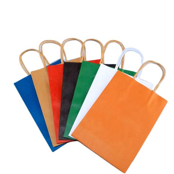 Customized Size Printing Logo Kraft Paper Packaging Bag Biodegradable Recycled