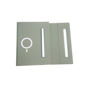 A5 Pu Soft Leather Hardback Notebook , Customized Wireless Charging Notebook