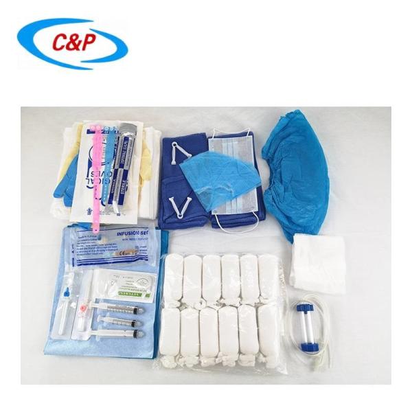 SMS Green Baby Delivery Kit Fenestrated Sterile Drape custom