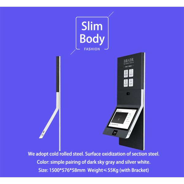MJK Imachine Hotel Self-Serve Android Kiosk OPS System WIFI Card Color Printer Optional Barcode Reader for Hotels Businesses