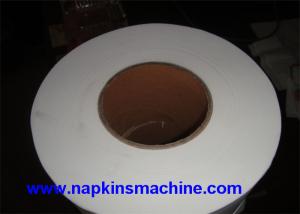 Quality Jumbo Roll Tissue Paper Roll Cutting Machine , PLC Program Control for sale