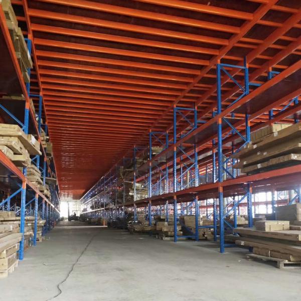 OEM Size Steel Mezzanine Rack Industrial Warehouse Customizable Depth