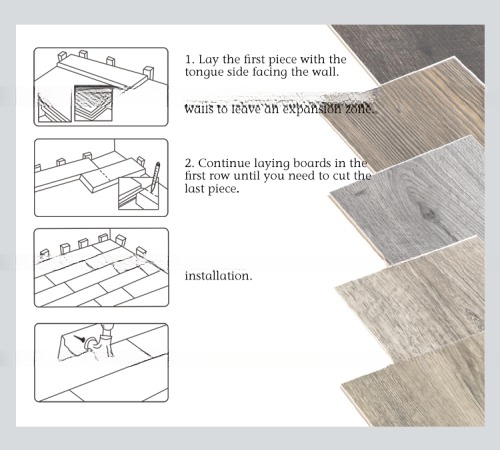 Rustic Oak SPC Flooring in 7mm Thickness for Interior Waterproofing and Click System