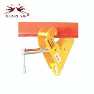 Quality 4KG Crane I Beam Clamps For Lifting Galvanized Flange Clamp for workshop for sale