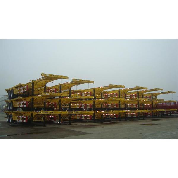 20ft 2Axles Container Skeletal Container Trailer 30t For Cargo Container Transport