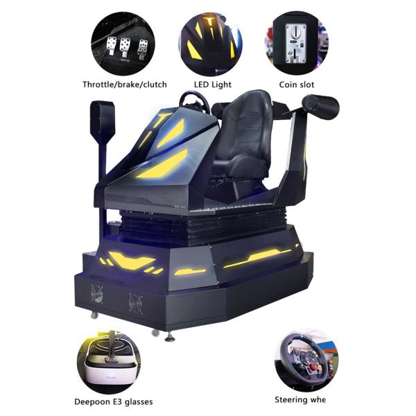 Amusement 9D VR Racing Simulator 3 Dof Dynamic Platform