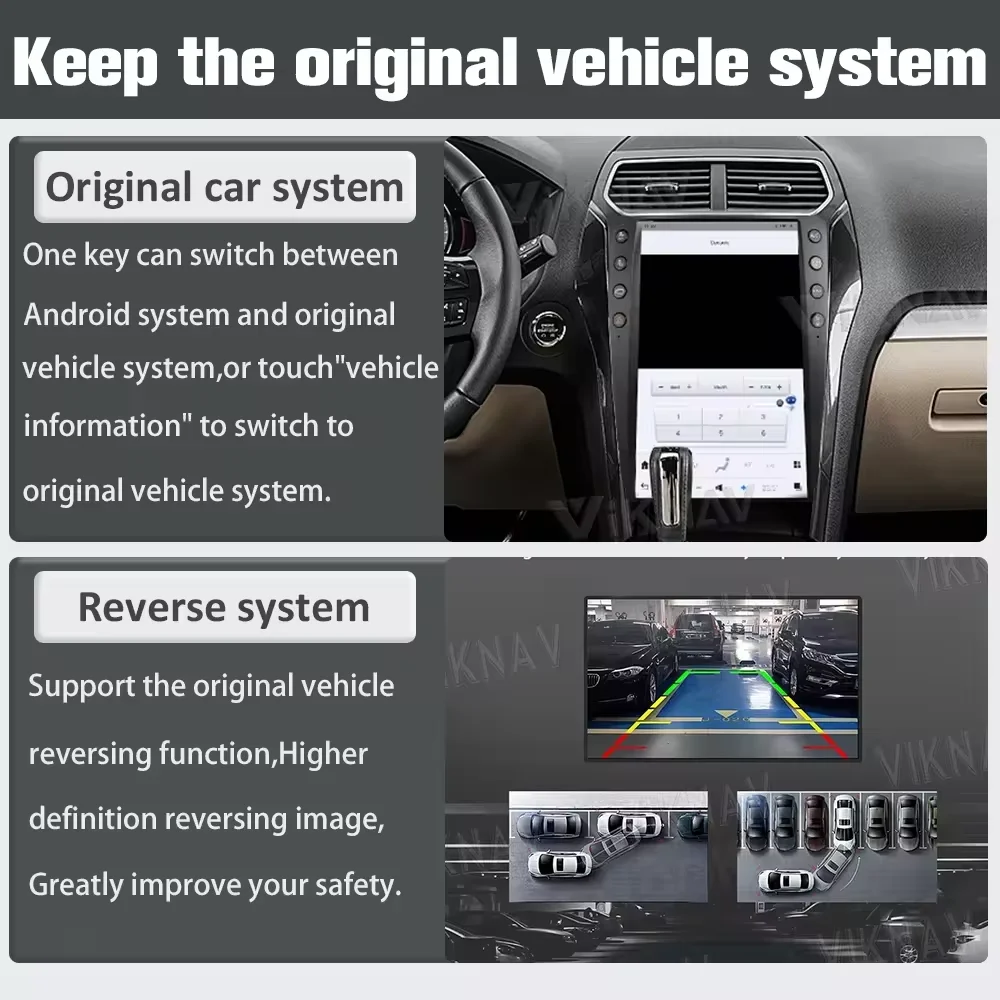 Viknav 13.6 inch Car Radiio Android 2016 Ford Explorer Radio Multimidia Radio GPS Navigator