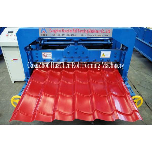 Wall Panel / Glazed Tile Roll Forming Machine , Auto Cold Roll Forming Equipment