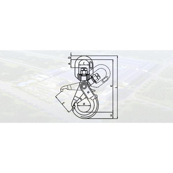 SLR343-G80 SPECIAL SwIVEL SELF-LOCKING HOOK