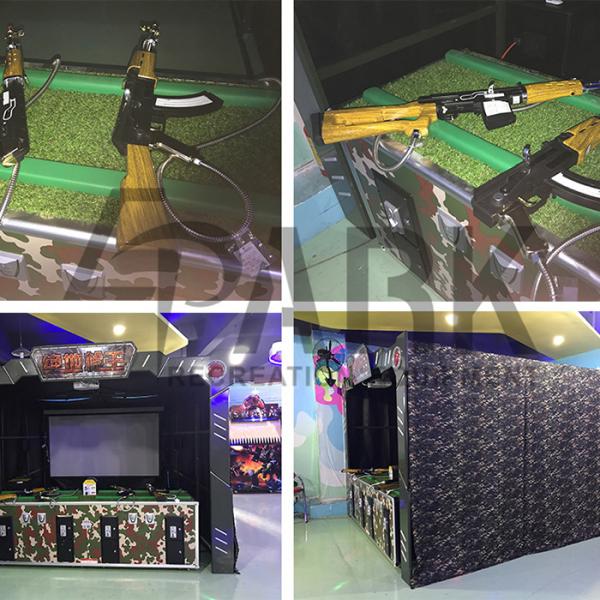 4 Players Interactive Projection Game Machine Hunting Hero Rcade Coin Operated Gun Shooting
