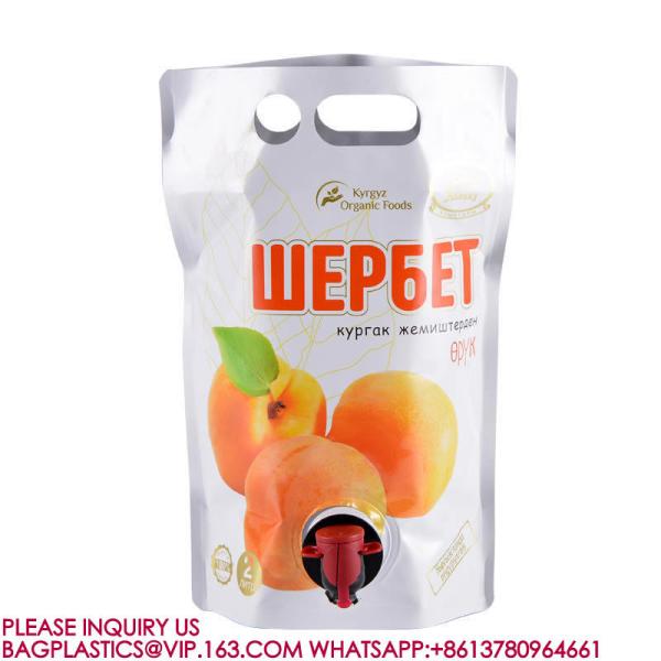 Beer Spout Pouch With Handle Storage Bag With Spout Large Capacity Liquid Doypack Bag