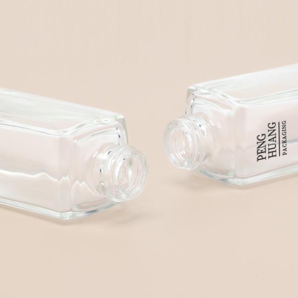 30ml Liquid Foundation Glass Pump Bottle Cosmetic Package Hot Stamping
