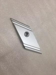 Quality 25mm Length Precision Saw Cutting Anodized Sliding Block for Aluminum Solar Panel Mid Clamp for sale