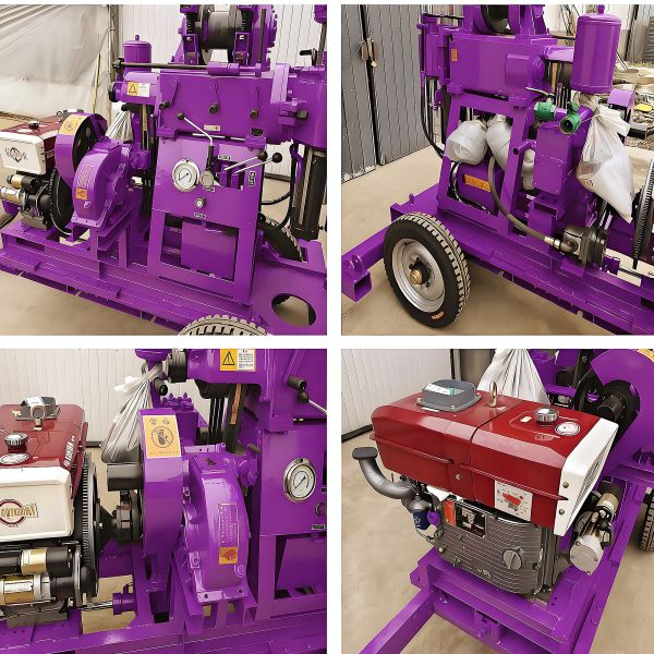 Exploration Core Drilling Rigs Light Weight Mobile Drilling Rig 200m Core Sample Drilling Rig