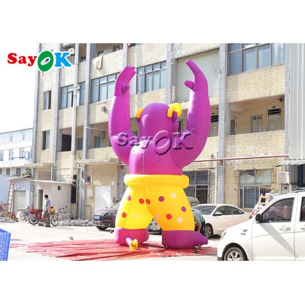 6m Giant Pink Inflatable Gorilla Animal Model For Outdoor Advertising