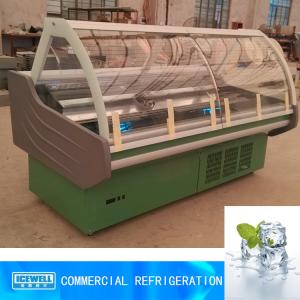 Quality buffet restaurant commericial refrigeratorcured glass door chest freezer for sale