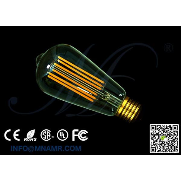 High Quality ST64 LED Edison Bulb 6W E26 E27 B22 AC110-240V 2200k 2700k 6000k CE RoHS FCC SAA UL Approved High Quality ST64 LED Edison Bulb 6W E26 E27 B22 AC110-240V 2200k 2700k 6000k CE RoHS FCC SAA UL Approved
