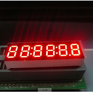 Long Lifetime Digital Clock Display Pure Green 0.36" 6 Digit For Instrument