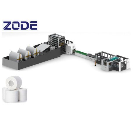 HMI 600m/Min Toilet Paper Rewinding Machine With high performance