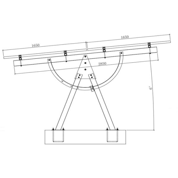 Framed Or Frameless Panel Safety Adjustable Mounting System for Ground PV Panel Support Installation