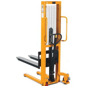 China Hand Stacker 1000kg Load Mini Manual Lift Pallet Stacker on sale