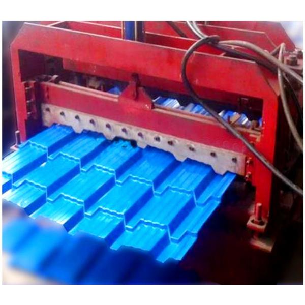 Trapezoidal Tile Type Glazed Tile Machine 5 T Loading Capacity 1250 Mm Uncoiling