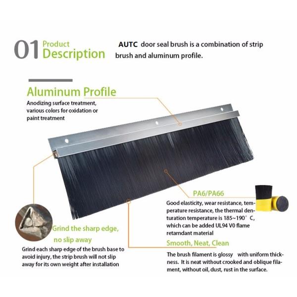 Automatic Rotary Door Anti Dusty Sealing Strip Brush