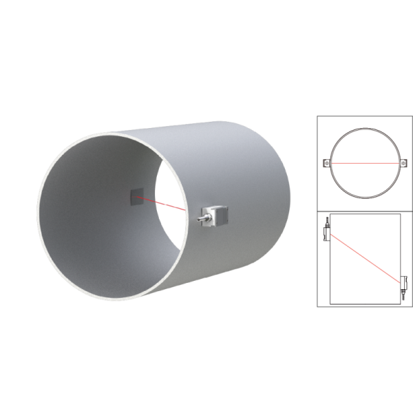 Clamp On Type Ultrasonic Energy Meter ST501 PT100 Employing Transit Time Method for and Accurate Liquid Flow Measurement