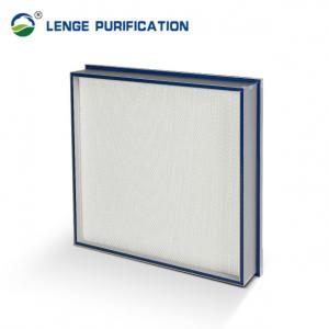Quality H14 99.995 % Gel Sealed Mini Pleated HEPA Filter For Clean Room for sale