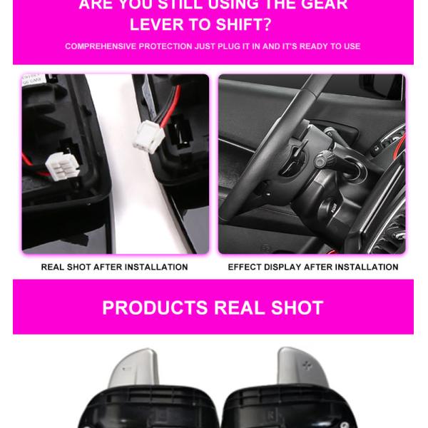 black Steering Wheel Paddle