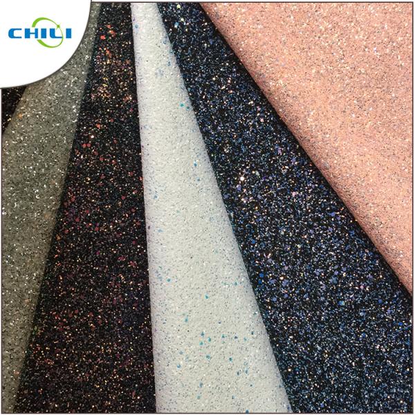 Diamond Chunky Glitter Fabric Sheets Canvas Backing Anti Mildew Waterproof