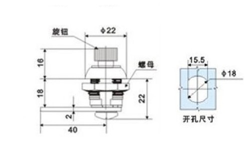 MS403-A keyless cylidner push lock Industrial cabinet door cam lock mailbox lock