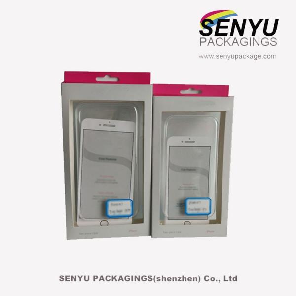 Custom design printed mobile phone accessories Blister packaging box with hanging