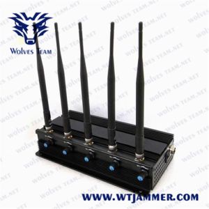 Quality 5 Antennas Cell Phone 40m 12W GPS Jammer for sale