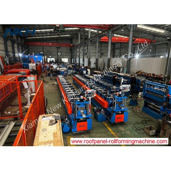U Shaped Seamless Gutter Machine , Gutter Roll Forming Machine For Making Steel