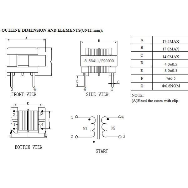 Horizontal Switching Power Supply Inductor Noise Emissions FCC VCCI Steel Clip