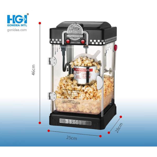 SASO Gonidea Commercial Pop Corn Maker Machine 300W Transparent Body