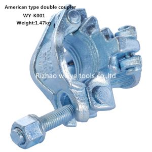 Buy cheap EN74 Galvanized scaffolding double coupler , scaffolding tube clamps from wholesalers