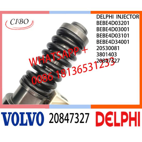 Common Rail Fuel Diesel Injector 20847327 BEBE4D03201 BEBE4D03001 BEBE4D03101 BEBE4D34001 E3.18 for VOL CONSTRUCTION