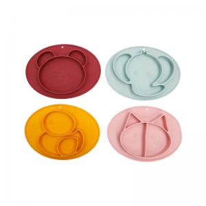 Quality OEM Rice Bowl Gift Feeding Silicone Children Baby Tableware Set for sale