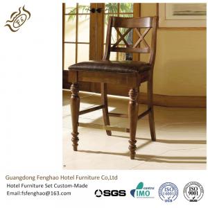 China Chatham Commercial Grade Bar Stools Wooden Backrest Rubber Wood Bar Furniture on sale